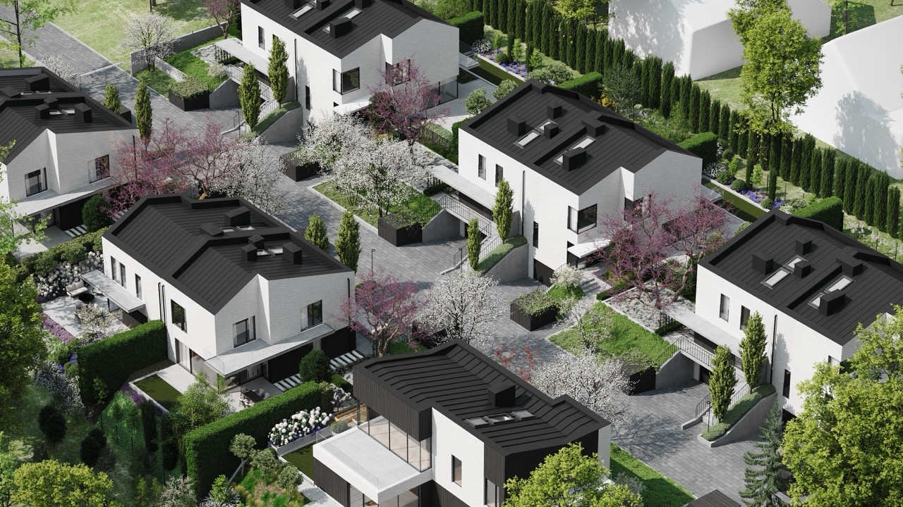 Villa Botanica — widok osiedla